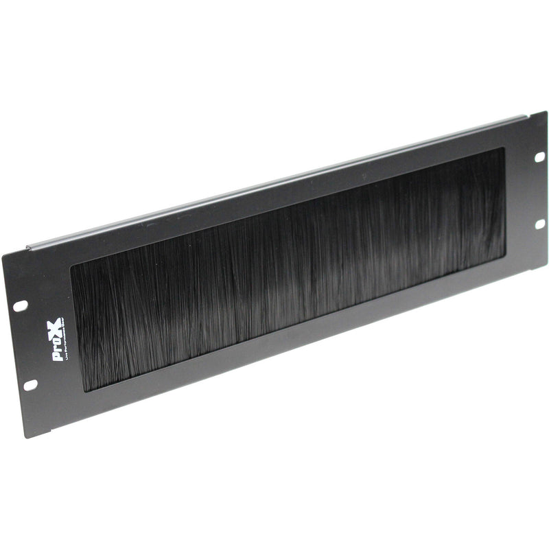 ProX T-P3BR Rack Panel Brush Cable Management Slot Strip (3 RU)