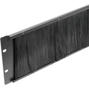 ProX T-P3BR Rack Panel Brush Cable Management Slot Strip (3 RU)