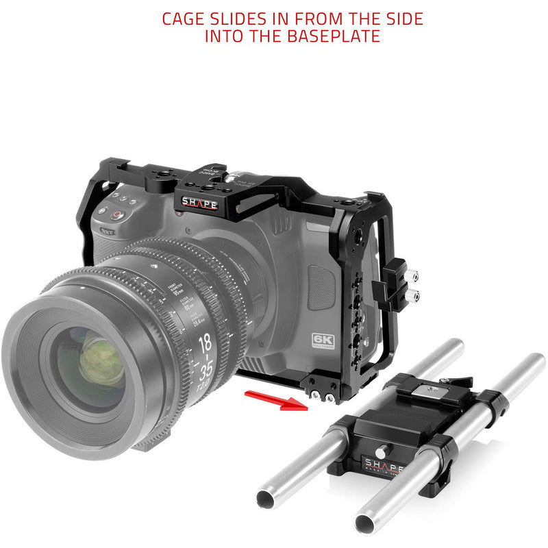 SHAPE Cage with Top Handle Kit, Matte Box & Follow Focus for Blackmagic Cinema Camera 6K, 6K Pro & 6K G2