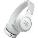 JBL Live 670NC Noise-Cancelling On-Ear Wireless Headphones (White)