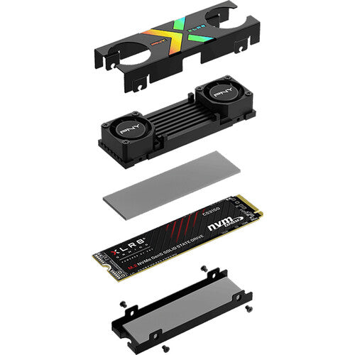 PNY XLR8 Gaming 1TB CS3150 M.2 NVMe PCIe 5.0 Internal SSD with RGB Heatsink