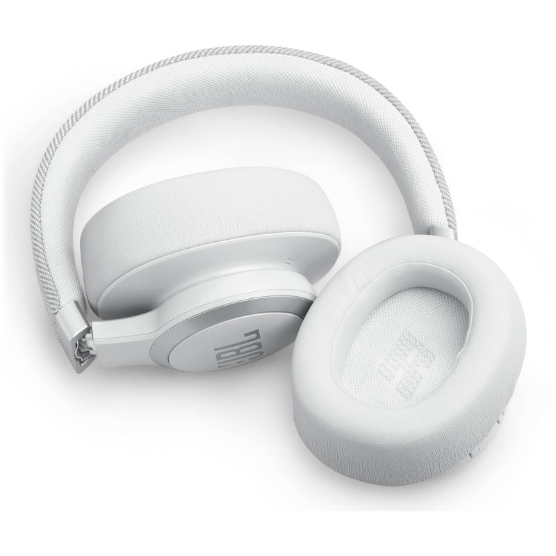 JBL Live 670NC Noise-Cancelling On-Ear Wireless Headphones (White)