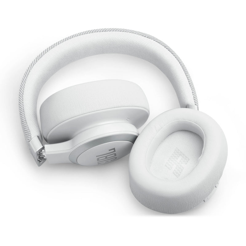 JBL Live 770 NC Over-Ear Noise-Cancelling Headphones (White)