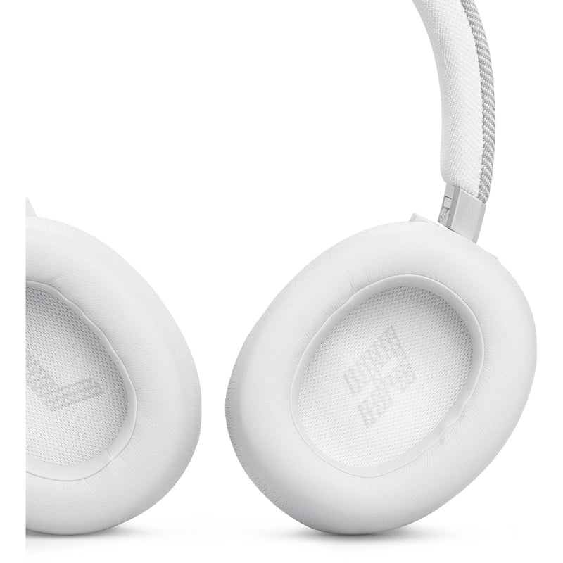 JBL Live 770 NC Over-Ear Noise-Cancelling Headphones (White)