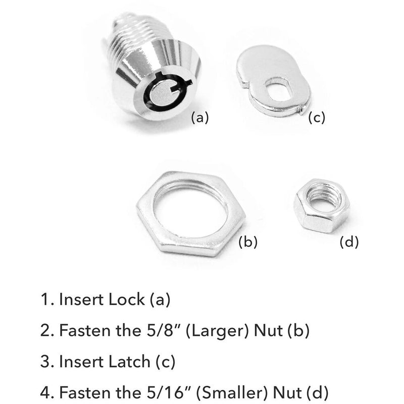 Mount-It! Replacement Lock and Key Set for Secure Tablet Stands (New Version)