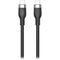 HYPER USB-C 2.0 Male Silicone 240W Charging Cable (3.3', Black)