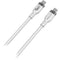 HYPER USB-C 2.0 Male Silicone 240W Charging Cable (6.6', White)