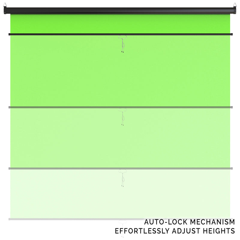 KHOMO GEAR Pull-Down Backdrop (Chroma-Key Green, 84 x 84")