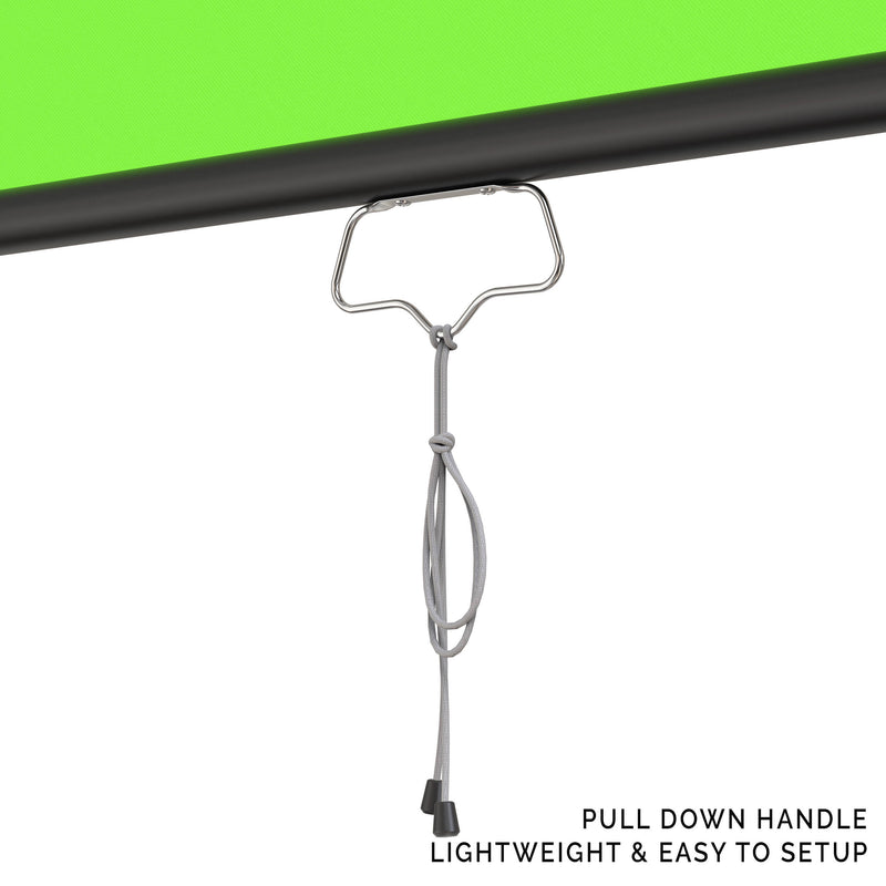 KHOMO GEAR Pull-Down Backdrop (Chroma-Key Green, 84 x 84")