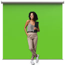 KHOMO GEAR Pull-Down Backdrop (Chroma-Key Green, 84 x 84")