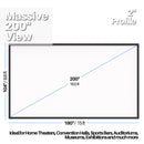 KHOMO GEAR GER-1273 98 x 174" Fixed-Frame Projector Screen