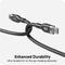HYPER USB-C 2.0 Male Silicone 240W Charging Cable (3.3', Black)