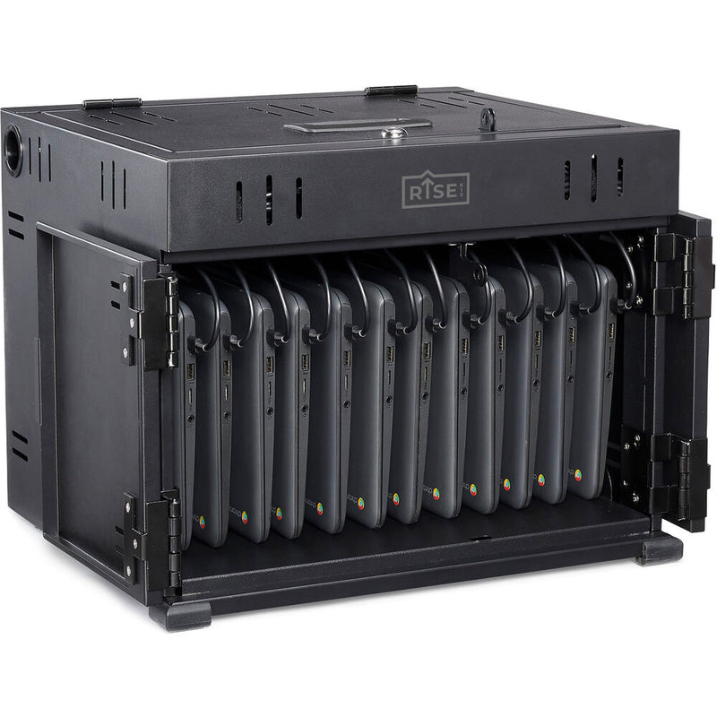 Rise K12 C12 12-Unit Charging Cabinet (Black)