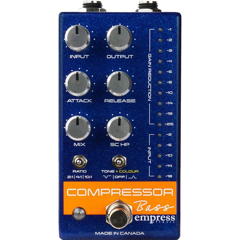 Empress Effects Bass Compressor Dynamics FX Pedal (Blue)