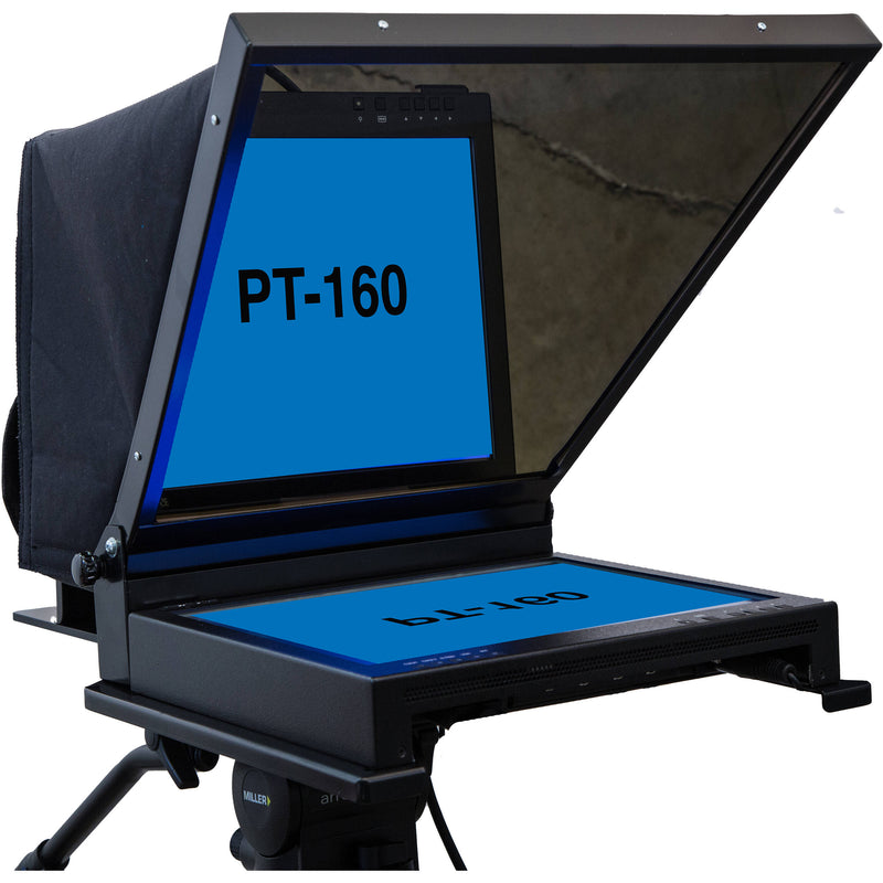 Mirror Image PT-160 SDI Superbright PTZ Teleprompter with Pan-Tilt Camera Mount (15")