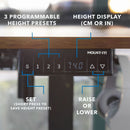 Mount-It! Large Height Adjustable L-Shaped Corner Sit-Stand Desk (Rustic Brown)