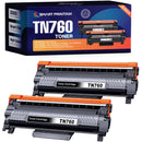 Smart Printink TN-760 High-Yield Toner Replacement Cartridge for Brother Printers (2-Pack)