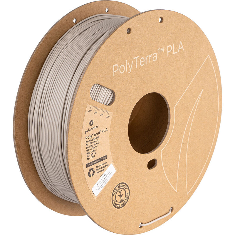 Polymaker 1.75mm PolyTerra PLA Filament (1kg, Muted Green)