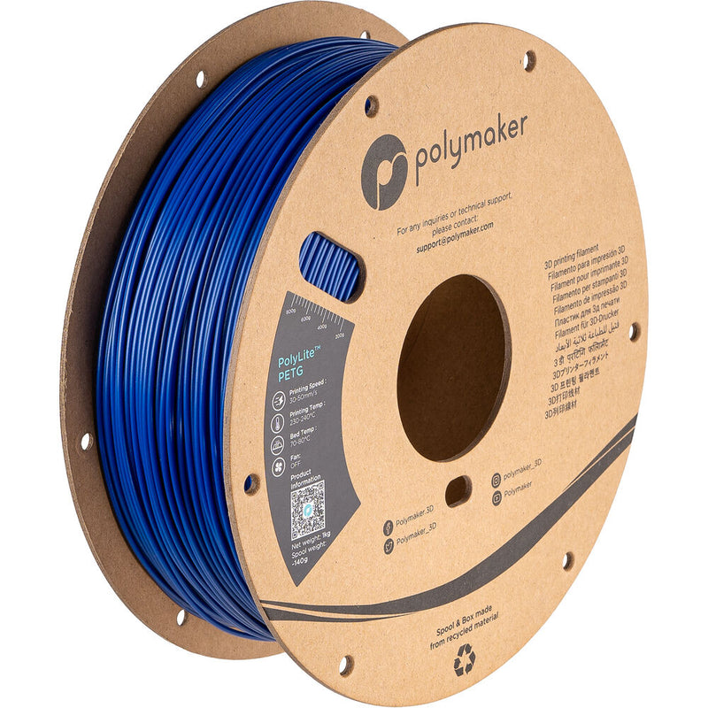 Polymaker 1.75mm PolyLite PETG Filament(1kg, Blue)