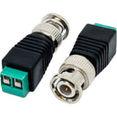 NVT Phybridge BNC Male to 2-Position Screw Terminal Adapter (2-Pack)