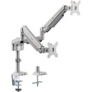 Rocstor ErgoReach EP18 Premium Aluminum Dual Ergonomic Monitor Mounted Arm
