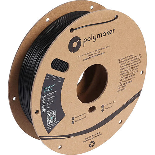 Polymaker 1.75mm PolyFlex TPU90 Filament (750g, Black)