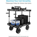 Proaim Height-Adjustable Telescopic Poles for Victor Lite Carts (Set of 4)
