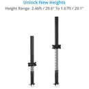 Proaim Height-Adjustable Telescopic Poles for Victor Lite Carts (Set of 4)