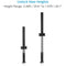 Proaim Height-Adjustable Telescopic Poles for Victor Lite Carts (Set of 4)