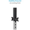 Proaim Height-Adjustable Telescopic Poles for Victor Lite Carts (Set of 4)