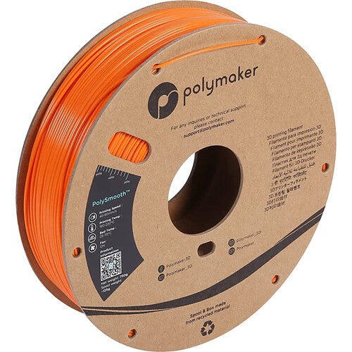 Polymaker 1.75mm PolySmooth Filament (750g, Orange)