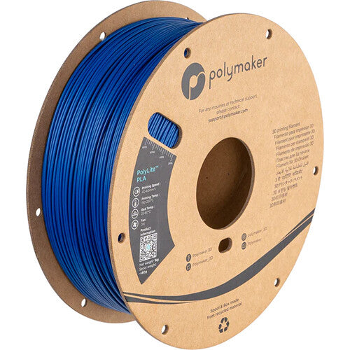 Polymaker 1.75mm PolyLite PLA Filament (3kg, Blue)