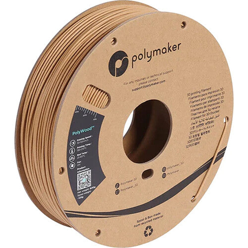 Polymaker 2.85mm PolyWood Filament (600g, Wood)