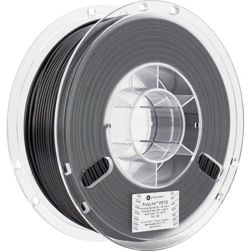 Polymaker 2.85mm PolyLite PETG Filament(1kg, Black)