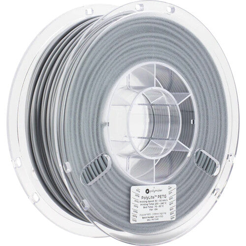 Polymaker 2.85mm PolyLite PETG Filament(1kg, Gray)