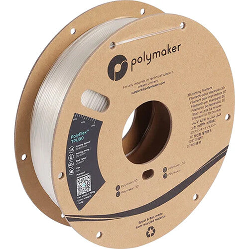 Polymaker 2.85mm PolyFlex TPU90 Filament (750g, Clear)