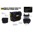 RoboCup AC Belt Organizer Pouch with Silent Storage Pocket