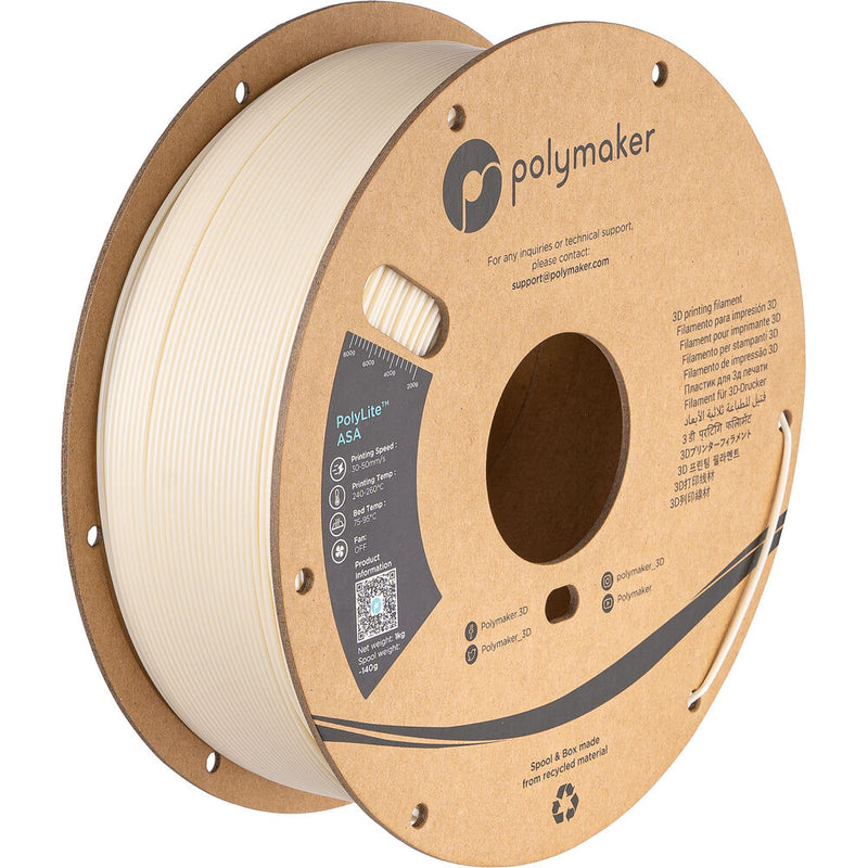 Polymaker 1.75mm PolyLite ASA Filament (1kg, Natural)