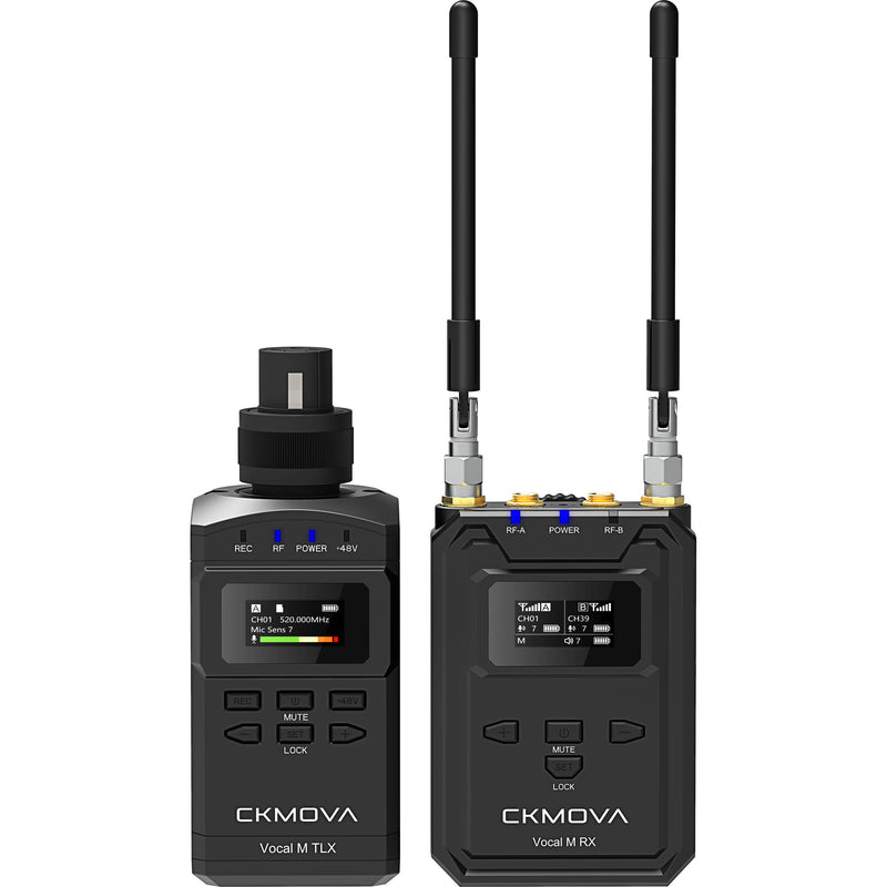 CKMOVA Vocal M V3 Wireless Plug-On Microphone/Recorder System for Cameras and Mobile Devices (535 to 585 MHz)
