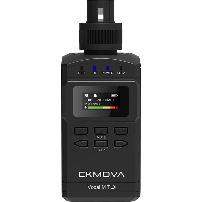 CKMOVA Vocal M V3 Wireless Plug-On Microphone/Recorder System for Cameras and Mobile Devices (535 to 585 MHz)