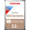 Toshiba 22TB N300 PRO 7200 rpm SATA III 3.5" Internal NAS HDD