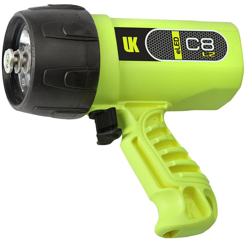 Underwater Kinetics C8 eLED L2 Dive Light (Safety Yellow, Batteries Not Included)