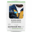 Bubblebee Industries The Outdoor Mic Kit for Sennheiser ME 2-II Lavalier (White)