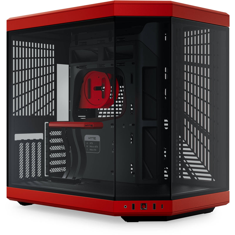 HYTE Y70 Mid-Tower Case (Red and Black)
