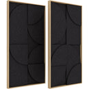 Vicoustic VicShape 3D Duo Acoustic Boards -47.8 25.24.5"2 (Black)