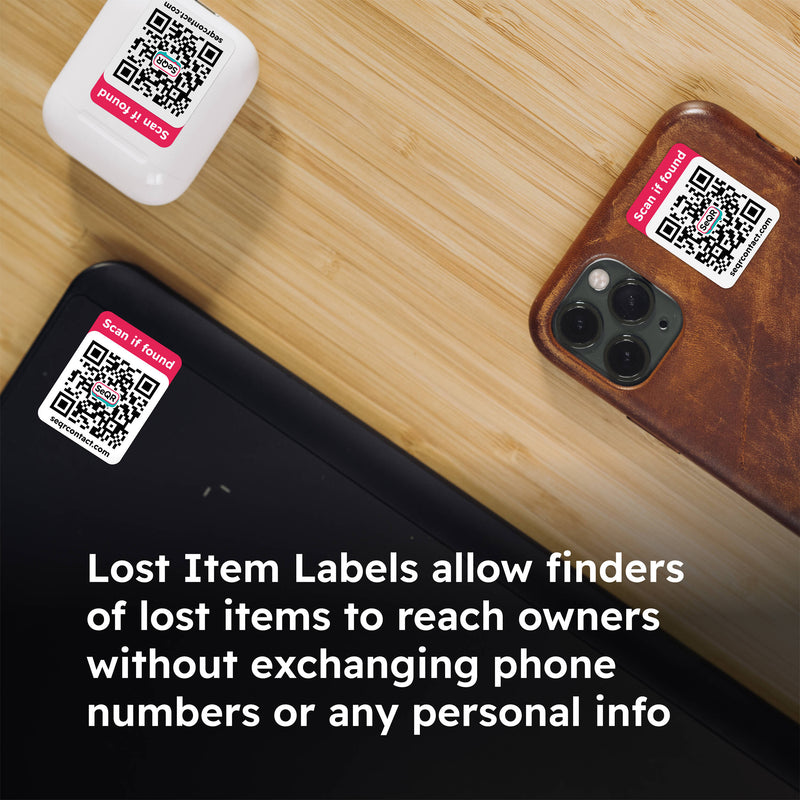 SeQR Contact Lost Item Labels (6-Pack)