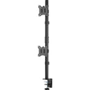 Rocstor ErgoReach EP6 Premium Dual Screen Monitor Mount with C-Clamp & Grommet