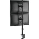 Rocstor ErgoReach EP6 Premium Dual Screen Monitor Mount with C-Clamp & Grommet