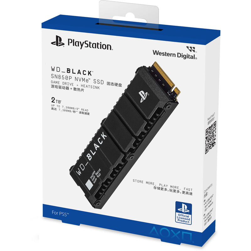 WD 2TB WD_Black SN850P M.2 NVMe SSD for PlayStation 5