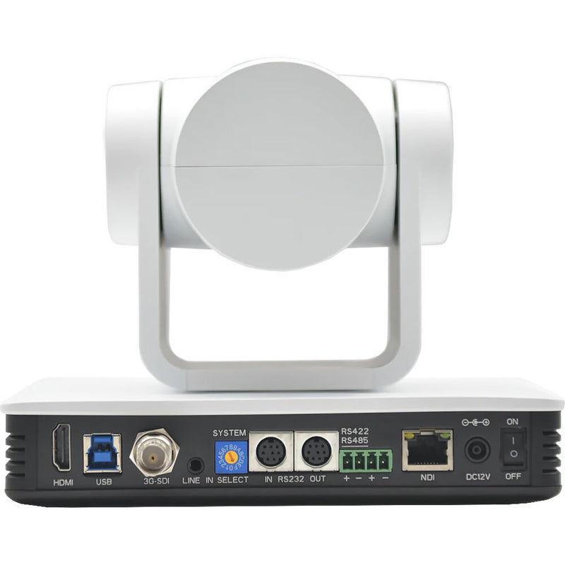 DVDO C4-1 1080p NDI HDMI/IP/3G-SDI/USB3.0 PTZ Camera with 20x Zoom & AI Auto Tracking (White)